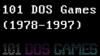 101 MS DOS GAMES 19781997 [upl. by Anitnemelc891]