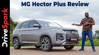 MG Hector Plus Sharp Pro Review In Hindi  Design  Features  Cost Of Ownership  Promeet Ghosh [upl. by Wilkison]