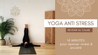 Yoga antistress  14 minutes  Apaiser stress et anxiété [upl. by Cindra]