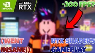 ROBLOX SKYWARS BUT WITH RTX SHADERS Next Level GAMEPLAY [upl. by Norehc]