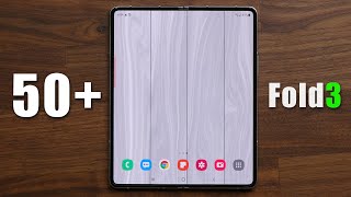 50 Amazing Tips To Customize Your Samsung Galaxy Z FOLD 3 [upl. by Amaty]