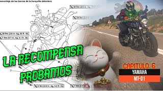 Prueba YAMAHA MT01 Motovlog y análisis [upl. by Aihsatsan864]