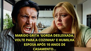 Marido Grita Gorda Desleixada Volte para a Cozinha e Humilha Esposa Após 10 Anos de Casamento [upl. by Casandra658]