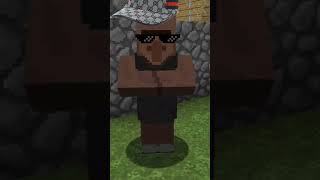 fier de Michou en villageois Minecraft jeux youtube shorts humour [upl. by Handler]