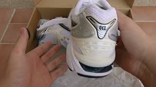 Unboxing Asics GelKayano 14 White Midnightunboxing asicsgelkayano14whitemidnight [upl. by Ariaes389]