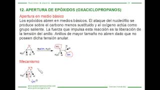 Apertura de epóxidos oxaciclopropanos [upl. by Orlov6]