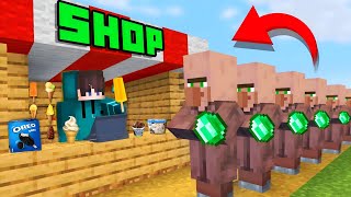 I OPENED A ICE CREAM SHOP IN MINECRAFT [upl. by Grayson950]