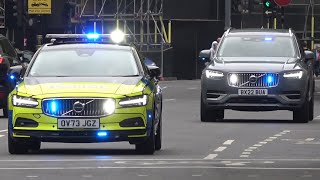 Emergency services responding during protest up central London  Metropolitan Police [upl. by Koss]