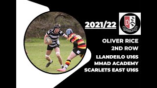 LLANDEILO U16s 202122  OLIVER RICE  2ND ROW [upl. by Werna]