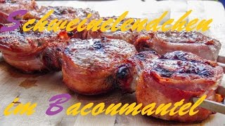 Schweinelendchen mit Datteln im Baconmantel [upl. by Sido]