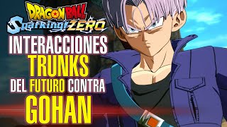 TODAS las INTERACCIONES de TRUNKS DEL FUTURO con SON GOHAN en Dragon Ball Sparking ZERO [upl. by Hairakcaz]