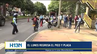 ¡Atención Pico y Placa en Medellín se retoma a partir del 15 de enero [upl. by Felty]