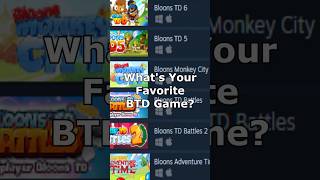 Whats Your Favorite Bloons Tower Defense Game [upl. by Ynneg64]