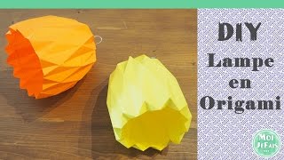 DIY  Lampe Origami  Suspension Origami  Tutoriel [upl. by Yruy299]