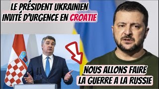 🚨 VOICI POURQUOI ZELENSKY EST ATTENDU DURGENCE CE JOUR EN CROATIE [upl. by Felicity]