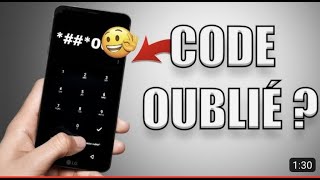 CODE SECRET POUR Déverrouiller RAPIDEMENT tous téléphone SANS CODE ou SCHÉMA [upl. by Dnumde66]