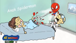 Kartun Lucu Anak Spiderman  Funny Cartoon [upl. by Richardo386]