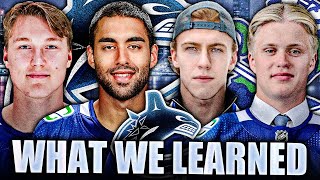 WHAT WE LEARNED ABOUT VANCOUVER CANUCKS PROSPECTS  THE YOUNG STARS CLASSIC [upl. by Hanej]