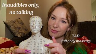 ASMR  TAD massage gripping tapping scratching  no talking inaudibles only [upl. by Chin883]