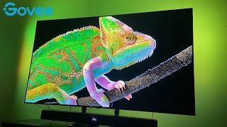 Govee Immersion TV Backlight 5565quot  Unboxing Setup and Test [upl. by Tserof598]