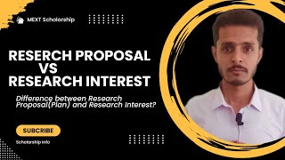 Research proposal vs research interest  Difference  Mext Scholarship  2025 🇯🇵 [upl. by Woodward176]