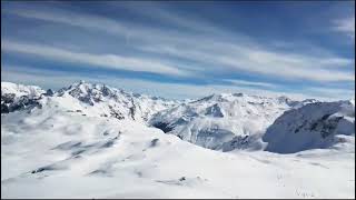 Tignes  Val dIsere 2024  View from the top of the Borsat Ski Lift [upl. by Baecher]