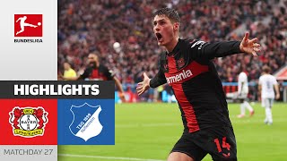 Another CRAZY Leverkusen Comeback  Leverkusen  Hoffenheim 21  Highlights  MD 27 – BL 2324 [upl. by Yelkreb]