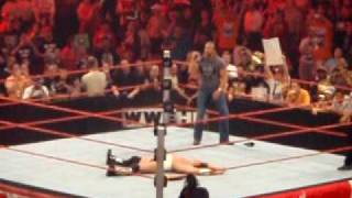 Triple H Superkicks Chris Jericho [upl. by Nilerual]