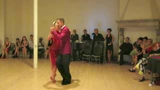 ELEONORA KALGANOVA AND MICHAEL NADTOCHI  Tango at SALON REALE 4th Anniversary Milonga  July 2016 [upl. by Atiuqcir]