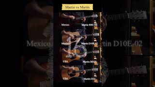 Mexico Martin vs USA Martin comparison 16 acousticgroove [upl. by Leruj]