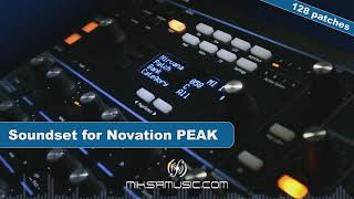 Novation PeakSummit Patches Soundset of 128 presets  demo [upl. by Calmas]