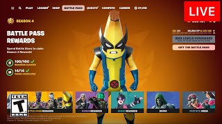 🔴 LIVE NEW FORTNITE SEASON 4 GAMEPLAY  NEW MAP BATTLE PASS TRAILER Fortnite Battle Royale [upl. by Joella]