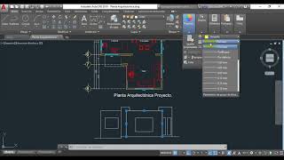 Dibujando una planta arquitectónica en Autocad  Grosores en líneas de fachada Parte 11 [upl. by Aiykan263]