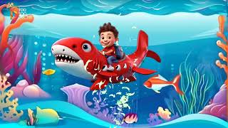 baby Shark Doo doo doo song ।। lyrics song baby shark Toddler songsbabyshark [upl. by Keraj]