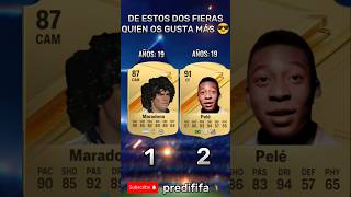 Pele VS Maradona EVOLUCIÓN FIFA 🔥😎 fifa fifaevolution futbol fifahistory [upl. by Yekciv]