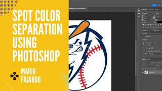 Spot Color Separation using Photoshop [upl. by Nrevel]