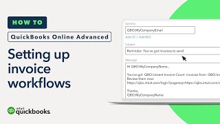 How to set up invoice workflows  QuickBooks Online Advanced [upl. by Jareen]