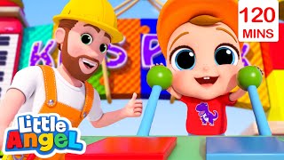 Community Helpers Song  Little Angel  Nursery Rhymes amp Cartoons for Kids  Moonbug [upl. by Nojel]