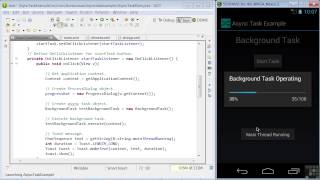 Android App Programming  Threads And Async Tasks [upl. by Nowed]