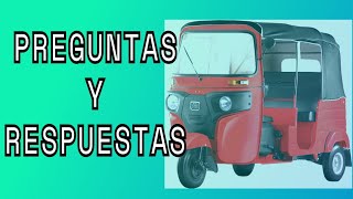 Como Manejar Mototaxi Bajaj Parte 5 Preguntas y Respuestas abimaelitovlogs [upl. by Eidac]