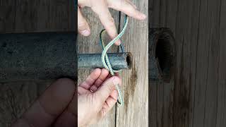 How to quickly tie a knotKnot for peg mooring of small vessels Super fast DIY knot [upl. by Enenaj169]