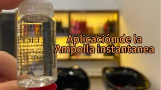 Aplicamos la ampolla NUTRITIVA INSTANTANEO cabellos sano y luminoso [upl. by Ader]