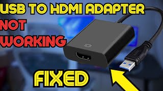 Fix USB to HDMI Adapter Not Working in Windows 11 [upl. by Rabbaj]