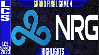 C9 vs NRG Highlights Game 4  LCS Summer 2023 Playoffs Grand Finals  Cloud9 vs NRG Esports G4 [upl. by Ecnahoy]