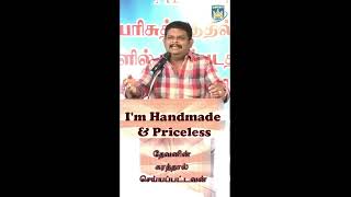 FITLY SPOKEN WORD  கையால் செய்யப்பட்ட தனித்துவமானவன் நீ  HANDMADE amp UNIQUE  CAG Church Pdkt [upl. by Carrissa]