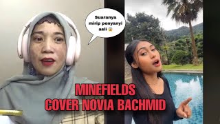 Novia Bachmid  Minefields Faouzia Cover REACTION [upl. by Nimesay]