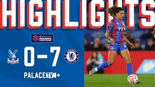 Crystal Palace 07 Chelsea  WSL Highlights [upl. by Kathi]