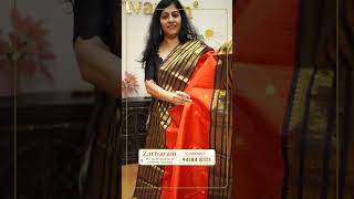 Exclusive Red Pattu Saree with Golden Gap Borders  Zarivaram Dussehra Collection by AbhilashaReddy [upl. by Ennyleuqcaj]