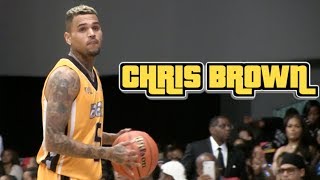 Chris Brown amp GAME CoMVPs of BET Celebrity Basketball Game  Dunk Contest [upl. by Berni821]