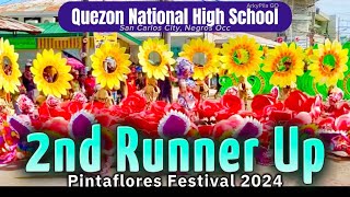 2ND RUNNER UP QUEZON NHS STREET DANCE PINTAFLORES FESTIVAL 2024 SAN CARLOS CITY NEGROS OCCIDENTAL [upl. by Irej]